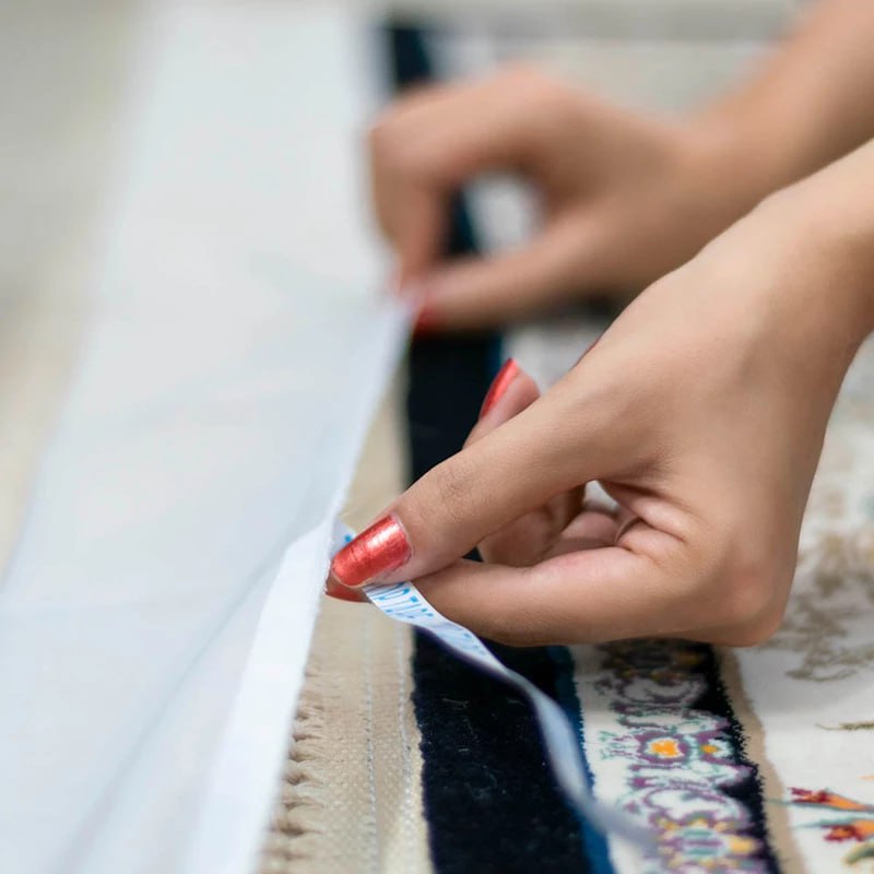 محافظ ریشه فرش 6 متری ابریشمی