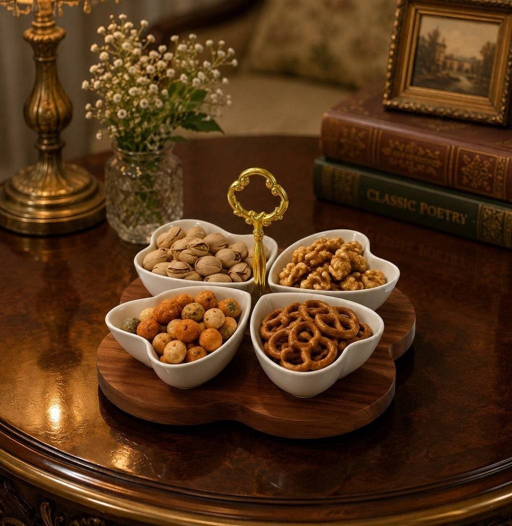 اردو خوری قلب 4 خانه ساده (کف چوب ام دی اف ) AKO (22×22)