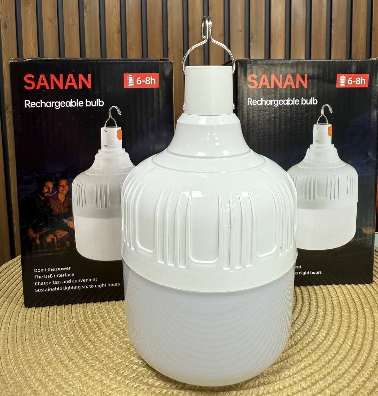 لامپ آویزدار شارژی 40 وات SANAN(کمپینگ ومسافرتی)