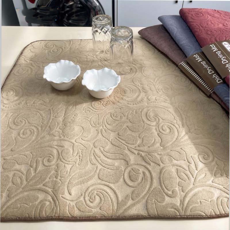 نمگیر ظروف میکروفایبر طرح گل برجسته سایز 40*60 سانت