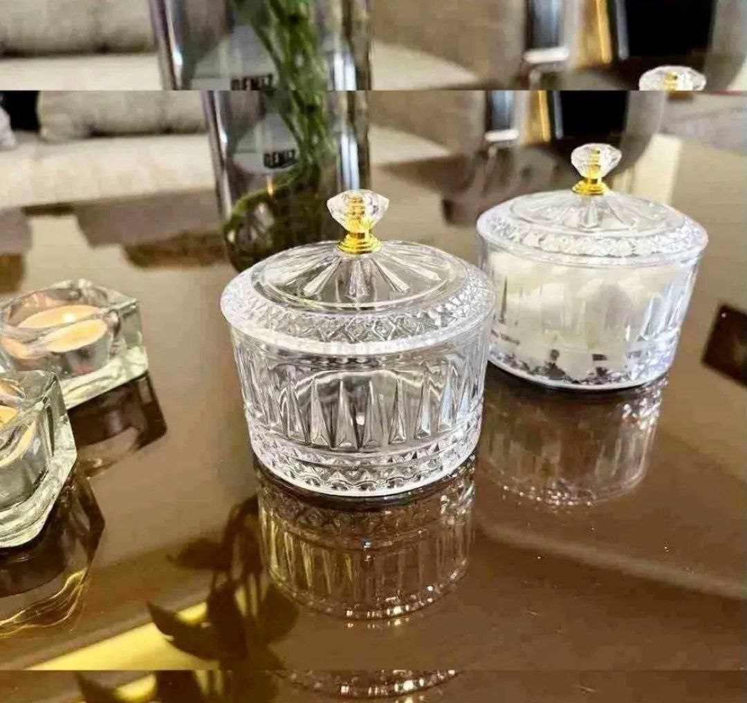 قندان الیسا سر الماس گرد اکرولیک